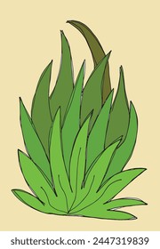 Outline illustration vector image of a grass.
Hand drawn artwork of a grass.
Simple cute original logo.
Hand drawn vector illustration for posters.