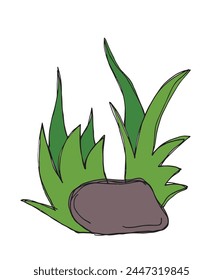 Outline illustration vector image of a grass.
Hand drawn artwork of a grass.
Simple cute original logo.
Hand drawn vector illustration for posters.