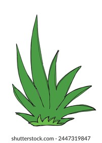 Outline illustration vector image of a grass.
Hand drawn artwork of a grass.
Simple cute original logo.
Hand drawn vector illustration for posters.
