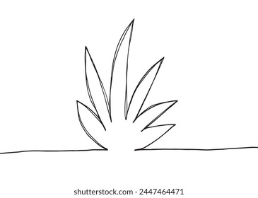 Outline illustration vector image of a grass.
Hand drawn artwork of a grass.
Simple cute original logo.
Hand drawn vector illustration for posters.