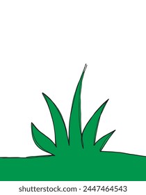 Outline illustration vector image of a grass.
Hand drawn artwork of a grass.
Simple cute original logo.
Hand drawn vector illustration for posters.