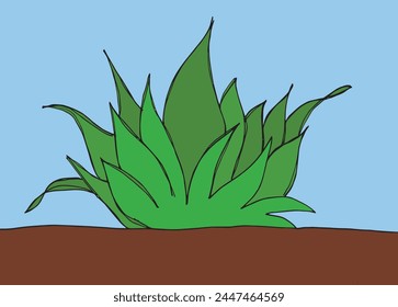 Outline illustration vector image of a grass.
Hand drawn artwork of a grass.
Simple cute original logo.
Hand drawn vector illustration for posters.