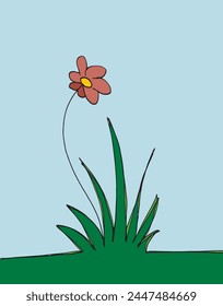 Outline illustration vector image of a grass.
Hand drawn artwork of a grass.
Simple cute original logo.
Hand drawn vector illustration for posters.