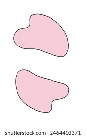 Outline illustration vector image of a gua sha.
Hand drawn artwork of a gua sha stone.
Simple cute original logo.
Hand drawn vector illustration for posters.