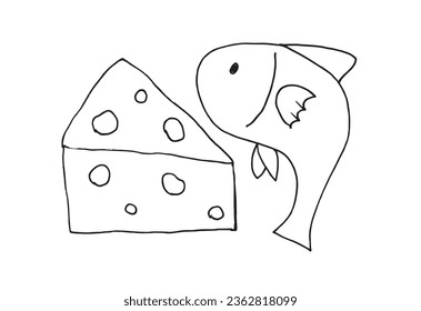 Ilustración de esquema de imagen vectorial de la vida sana.
Obra artística de mano de una vida saludable. 
Simple y lindo logo original.
Ilustración vectorial dibujada a mano para afiches, tarjetas, camisetas.