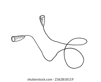Outline illustration vector image of healthy life.
Hand drawn artwork of healthy living. 
Simple cute original logo.
Hand drawn vector illustration for posters, cards, t-shirts.