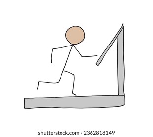 Ilustración de esquema de imagen vectorial de la vida sana.
Obra artística de mano de una vida saludable. 
Simple y lindo logo original.
Ilustración vectorial dibujada a mano para afiches, tarjetas, camisetas.