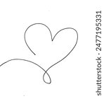 Outline illustration vector image of a heart.
Hand drawn artwork of a hearts.
Simple cute original logo.
Hand drawn vector illustration for posters.