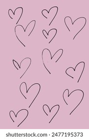 Outline illustration vector image of a heart.
Hand drawn artwork of a hearts.
Simple cute original logo.
Hand drawn vector illustration for posters.