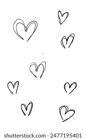 Outline illustration vector image of a heart.
Hand drawn artwork of a hearts.
Simple cute original logo.
Hand drawn vector illustration for posters.