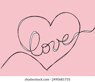 Esbozo ilustración Imagen de Vector de un corazón.
Dibujado a mano de un corazón 
 símbolo.
Simple lindo logotipo original.
Ilustración vectorial dibujada a mano para carteles.