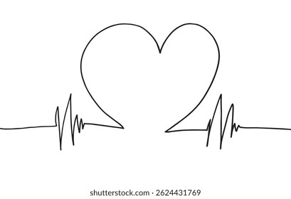 Outline illustration vector image of a heart.
Hand drawn artwork of a heart.
Simple cute original logo.
Hand drawn vector illustration for posters.