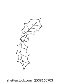 Esquema ilustración Vector Imagen de un acebo.
Dibujado a mano obra de arte de un acebo.
Logo original lindo simple.
Ilustración vectorial dibujada a mano para carteles.