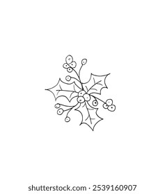 Imagem vetorial da ilustração do contorno de um azevinho.
Arte desenhada à mão de um azevinho.
Simples bonito logotipo original.
Ilustração vetorial desenhada à mão para cartazes.