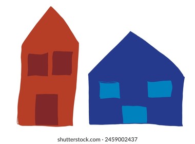 Outline illustration vector image of a house.
Hand drawn artwork of a house.
Simple cute original logo.
Hand drawn vector illustration for posters.