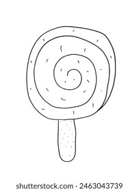 Outline illustration vector image of an ice cream.
Hand drawn artwork of an ice cream.
Simple cute original logo.
Hand drawn vector illustration for posters.