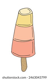 Outline illustration vector image of an ice cream.
Hand drawn artwork of an ice cream.
Simple cute original logo.
Hand drawn vector illustration for posters.