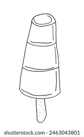 Outline illustration vector image of an ice cream.
Hand drawn artwork of an ice cream.
Simple cute original logo.
Hand drawn vector illustration for posters.