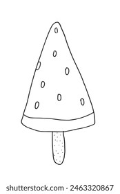 Outline illustration vector image of an ice cream.
Hand drawn artwork of an ice cream.
Simple cute original logo.
Hand drawn vector illustration for posters.