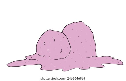 Esquema ilustración Imagen de Vector de un helado.
Dibujado a mano de un helado.
Simple lindo logotipo original.
Ilustración vectorial dibujada a mano para carteles.