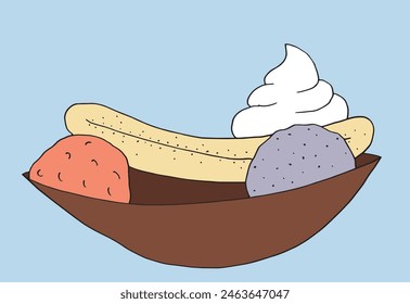 Outline illustration vector image of an ice cream.
Hand drawn artwork of an ice cream.
Simple cute original logo.
Hand drawn vector illustration for posters.