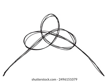 Outline illustration vector image of a knot.
Hand drawn artwork of a knot.
Simple cute original logo.
Hand drawn vector illustration for posters.