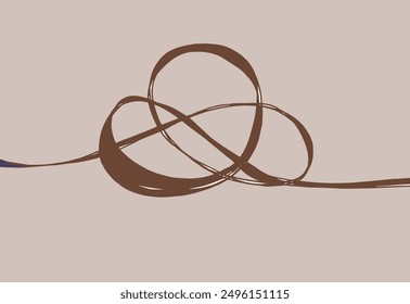 Outline illustration vector image of a knot.
Hand drawn artwork of a knot.
Simple cute original logo.
Hand drawn vector illustration for posters.