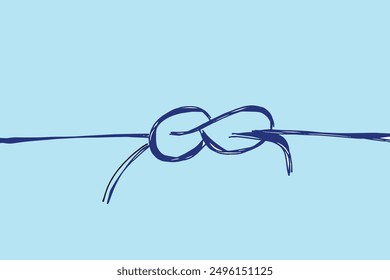 Outline illustration vector image of a knot.
Hand drawn artwork of a knot.
Simple cute original logo.
Hand drawn vector illustration for posters.