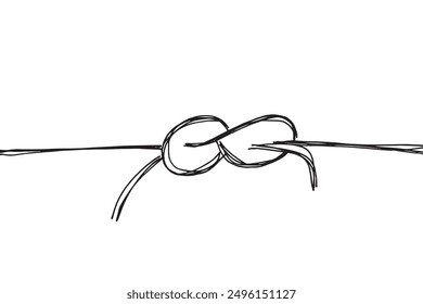 Outline illustration vector image of a knot.
Hand drawn artwork of a knot.
Simple cute original logo.
Hand drawn vector illustration for posters.