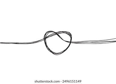 Outline illustration vector image of a knot.
Hand drawn artwork of a knot.
Simple cute original logo.
Hand drawn vector illustration for posters.