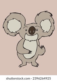 Outline illustration vector image of a koala.
Hand drawn artwork of a koala.
Simple cute original logo.
Hand drawn vector illustration for posters, cards, t-shirts.