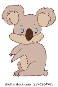 Umfassende Vektorgrafik eines Koala.
Handgezeichnete Kunstwerke eines Koala.
Einfaches, niedliches Originallogo.
Handgezeichnete Vektorgrafik für Poster, Karten, T-Shirts.