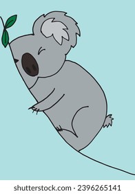 Outline illustration vector image of a koala.
Hand drawn artwork of a koala.
Simple cute original logo.
Hand drawn vector illustration for posters, cards, t-shirts.