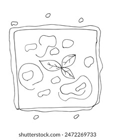 Outline illustration vector image of a lasagna.
Hand drawn artwork of a lasagna.
Simple cute original logo.
Hand drawn vector illustration for posters.