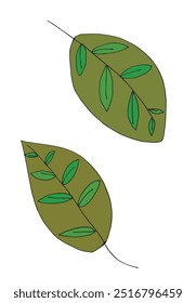 Imagem vetorial da ilustração do contorno de uma folha.
Arte desenhada à mão de uma folha.
Simples bonito logotipo original.
Ilustração vetorial desenhada à mão para cartazes.