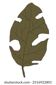 Outline illustration vector image of a leaf.
Hand drawn artwork of a leaf.
Simple cute original logo.
Hand drawn vector illustration for posters.