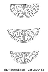 Outline illustration vector image of a lemon.
Hand drawn artwork of a lemon. 
Simple cute original logo.
Hand drawn vector illustration for posters, cards, t-shirts.