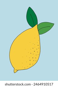 Outline illustration vector image of a lemon.
Hand drawn artwork of a lemon.
Simple cute original logo.
Hand drawn vector illustration for posters.
