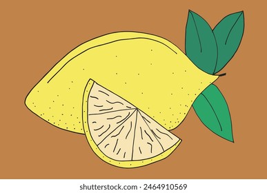 Outline illustration vector image of a lemon.
Hand drawn artwork of a lemon.
Simple cute original logo.
Hand drawn vector illustration for posters.