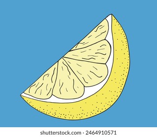 Outline illustration vector image of a lemon.
Hand drawn artwork of a lemon.
Simple cute original logo.
Hand drawn vector illustration for posters.