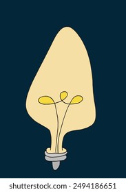 Outline illustration vector image of a light bulb.
Hand drawn artwork of a light bulb.
Simple cute original logo.
Hand drawn vector illustration for posters.