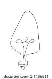 Outline illustration vector image of a light bulb.
Hand drawn artwork of a light bulb.
Simple cute original logo.
Hand drawn vector illustration for posters.