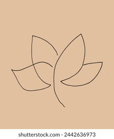 Outline illustration vector image of a  lotus flower.
Hand drawn artwork of a lotus logo.
Simple cute original logo.
Hand drawn vector illustration for posters.