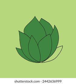 Outline illustration vector image of a  lotus flower.
Hand drawn artwork of a lotus logo.
Simple cute original logo.
Hand drawn vector illustration for posters.
