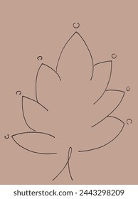 Outline illustration vector image of a  lotus flower.
Hand drawn artwork of a lotus logo.
Simple cute original logo.
Hand drawn vector illustration for posters.