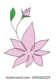 Outline illustration vector image of a  lotus flower.
Hand drawn artwork of a lotus logo.
Simple cute original logo.
Hand drawn vector illustration for posters.