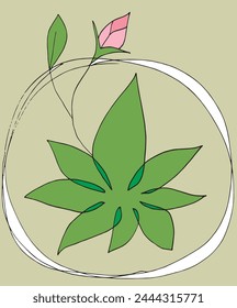 Outline illustration vector image of a  lotus flower.
Hand drawn artwork of a lotus logo.
Simple cute original logo.
Hand drawn vector illustration for posters.