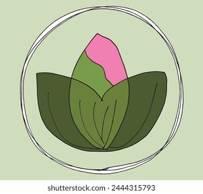 Outline illustration vector image of a  lotus flower.
Hand drawn artwork of a lotus logo.
Simple cute original logo.
Hand drawn vector illustration for posters.