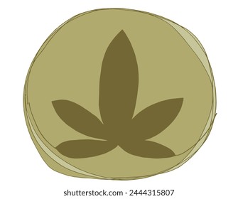 Outline illustration vector image of a  lotus flower.
Hand drawn artwork of a lotus logo.
Simple cute original logo.
Hand drawn vector illustration for posters.