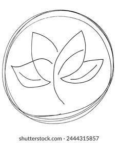 Outline illustration vector image of a  lotus flower.
Hand drawn artwork of a lotus logo.
Simple cute original logo.
Hand drawn vector illustration for posters.